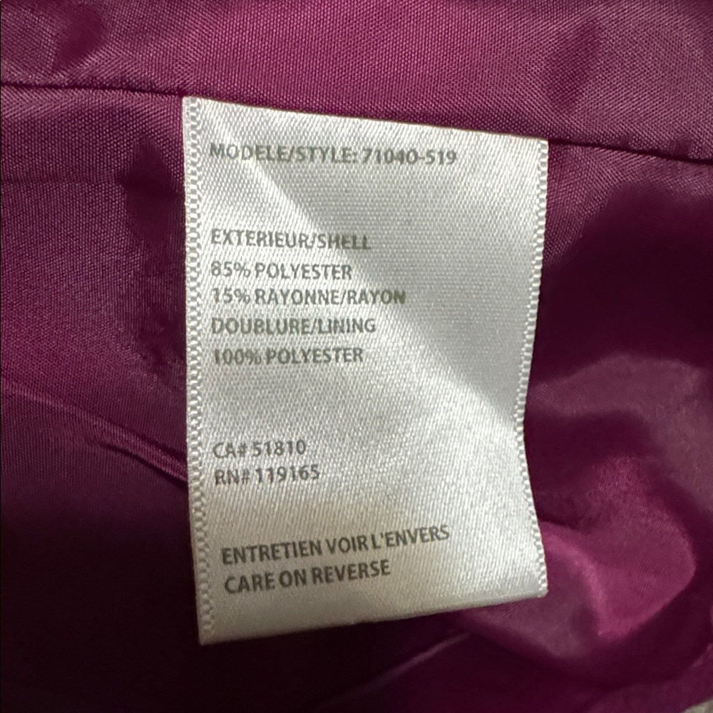 Tribal Women's Magenta Blazer - Picture 7 of 7